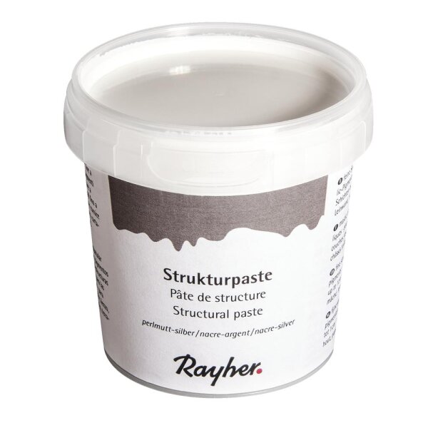 Strukturpaste, Dose 150ml, perlmutt-silber