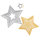 Sizzix Framelits Schablonen-Set, Sterne, SB-Blister 5Stück, 1,9x1,9cm, 11,1x10,5cm