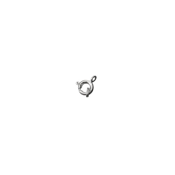Federringe m.Spaltring, 7mm ø, SB-Btl 4Stück, platin