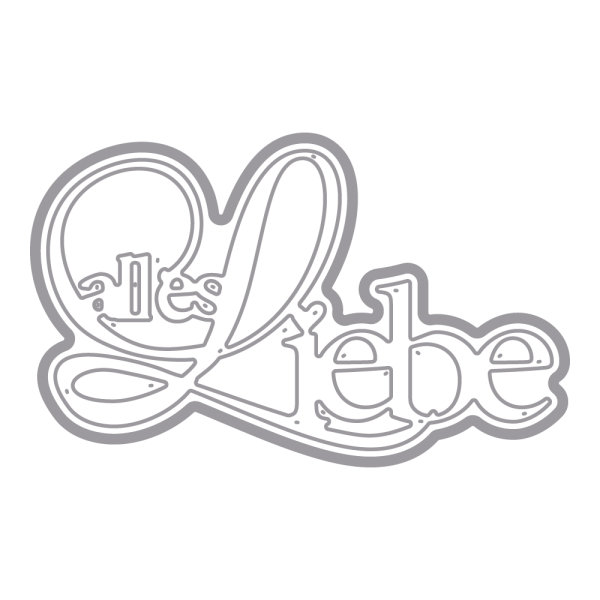 Stanzschabl. : alles Liebe, 7,6x4,5cm, SB-Btl 1Stck