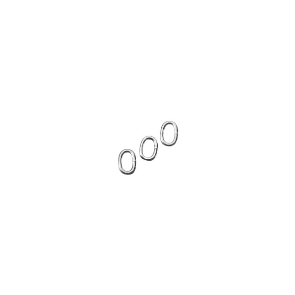 Ringel, 0,8mm ø, 5,2x3,7mm, SB-Btl 25Stück, platin