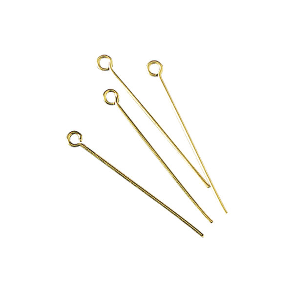 Kettelstift, 0,6mm , 35mm, SB-Btl 15Stck, gold