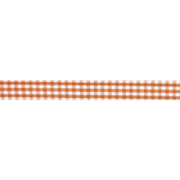 Fabric Tape kariert 15mm, Auf Rolle, Blisterbox 5m, d.orange