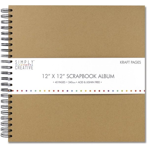 Scrapbook Album Plain, 30,5x30,5cm, 40 Seiten
