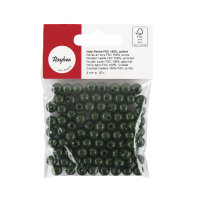 Holzperlen FSC 100%, poliert, 8mm ø, SB-Btl 82Stück, grün