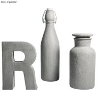 Kreativ-Beton Paste, 1 Paste 250ml,2 Lasur 25ml, Karton 1Set