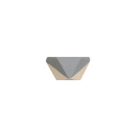Holzperlen Diamant, 4St. ø1,5cm, 8St. ø1cm, SB-Btl 12Stück, hellgrau