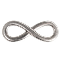 Metall-Zierelement Infinity, 1,1x2,9cm, 2 Löcher...