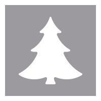 Motivstanzer: Tannenbaum, 5,08cm ø, (2), SB-Blister 1Stück