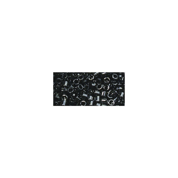 Miyuki Delica-Rocailles, 2,2mm ø, metallic, Dose, anthrazit, 9g
