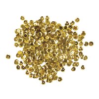 Pailletten, gewölbt, 6mm ø, SB-Box 4000Stück, gelbgold