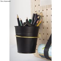 Metall-Halterung, rund, 10cm ø, SB-Btl 1Stück, gold
