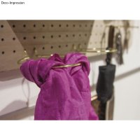 Metall-Halterung, rund, 10cm ø, SB-Btl 1Stück, gold