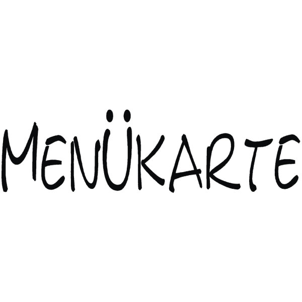 H.- Stempel Menükarte, 3x9cm, Art.12701