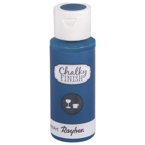 Chalky Finish for glass, Flasche 59ml, coelinblau