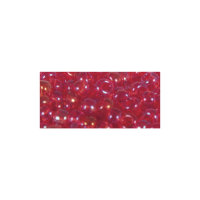 Rocailles, 2,6 mm ø, transp.gelüstert, Dose 17g, rot