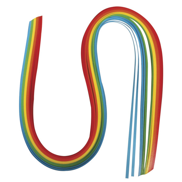 Papier für Quilling, 50x0,3cm, 80 g/m2, SB-Btl 100Stück, regenbogen