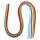 Papier für Quilling, 50x0,3cm, 80 g/m2, SB-Btl 100Stück, regenbogen