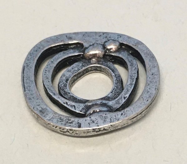 Schmuckring, Metall, breit, rund, 26 mm Durchmesser