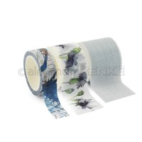 3-er Set Washi Tape blau