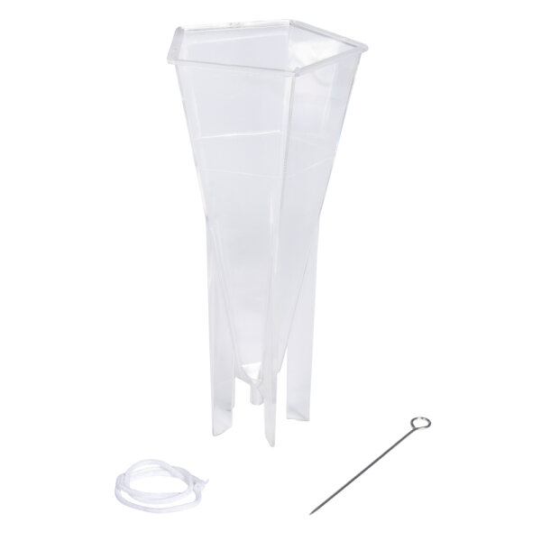 Kerzengiessform: Kegel, 5-Eck, 7,6cm ø, 17cm, SB-Btl 1Stück