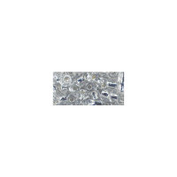 Rocailles, 4 mm ø, mit Silbereinzug, Dose 17 g, silber