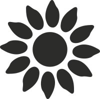 Motivstanzer: Sonnenblume, 2,5 cm