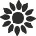 Motivstanzer: Sonnenblume, 2,5 cm