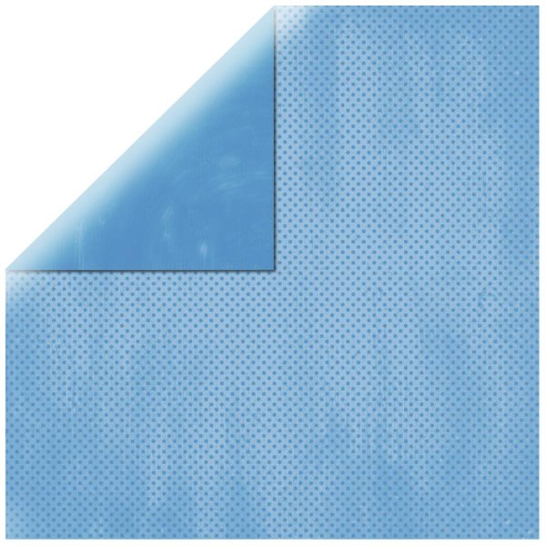 Scrapbookingpapier Double Dot, 30,5x30,5cm, 190g/m2, himmelblau