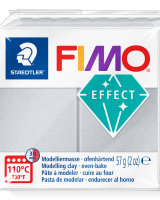 FIMO Modelliermasse soft 8020-817 Perlglanz lichtsilber 57g