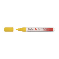 Acryl-Marker, Rundspitze 2-4 mm, mit Ventil, sonnengelb