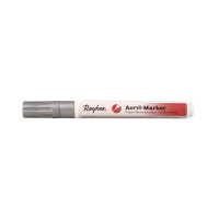 Acryl-Marker, Rundspitze 2-4 mm, mit Ventil, silber