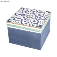 Holz Box mit Deckel, FSC Mix Credit, 12x12x9cm