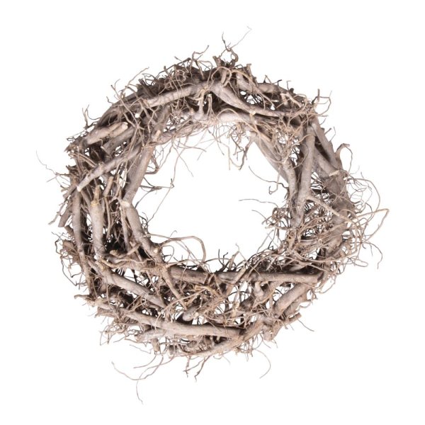 Weidenkranz, weiss gewischt, 40cm ø, Höhe 8cm