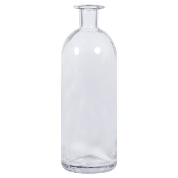 Glasflasche, 7cm ø, 20,5cm, Öffnung ø 1,8cm, 475ml