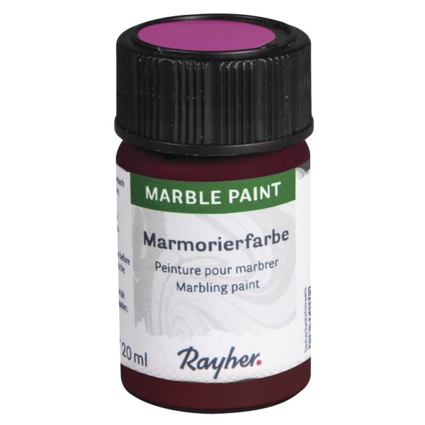 Marble Paint, Marmorierfarbe, Glas 20ml, fuchsia