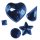 Acryl-Strasssteine zum Aufkleben, 3-12 mm, 5 Sorten, SB-Btl 58Stück, d.blau