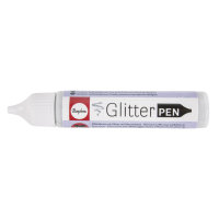 Glitter Effekt-Pen, Flasche 28ml, silber