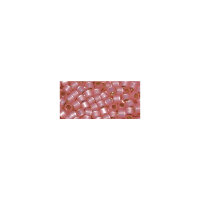 Delica-Rocailles, 2,2mm ø, Perlglanz, Dose, rosa chiffon, 6g