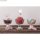 Glas Schale mit Fuss , gerillt, 12,5cm ø, 7cm, Fuss 6cm
