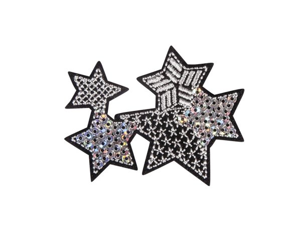Patch Stars, 6,2x4,9cm, zum Aufbügeln, SB-Btl. 1Stück
