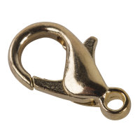 Karabiner-Schliesse, 13mm, SB-Btl 2Stück, gold