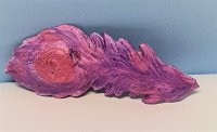 Feder aus Raysin (lila-pink)