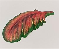 Feder aus Raysin (rot-grün)