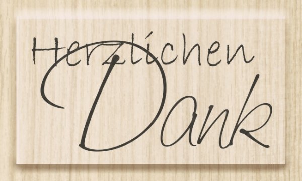 Stempel Danke "Herzlichen Dank"