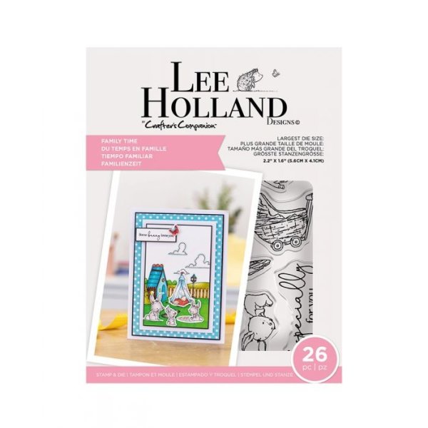 Crafters Companion Lee Holland Stamp & Die Family Time