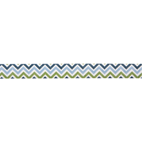 Washi Tape Zick-Zack, 15mm, Rolle 15m, blautöne