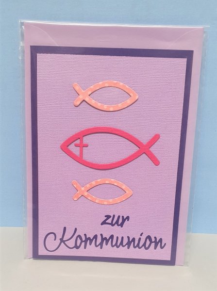 Karte "Zur Kommunion" (Fische)