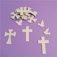 Pappformen Kreuze 15-teilig