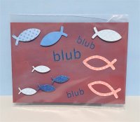 Karte "blub blub"  /  Fische